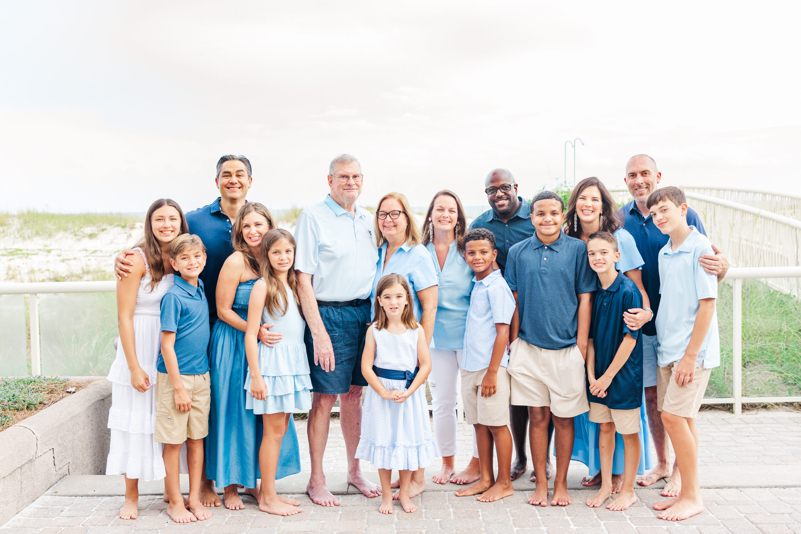 extended family on pensacola beach