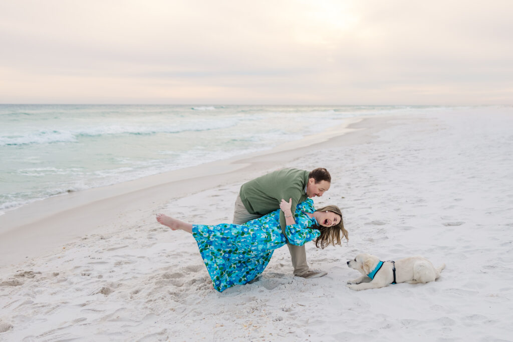 pet photos on pensacola beach