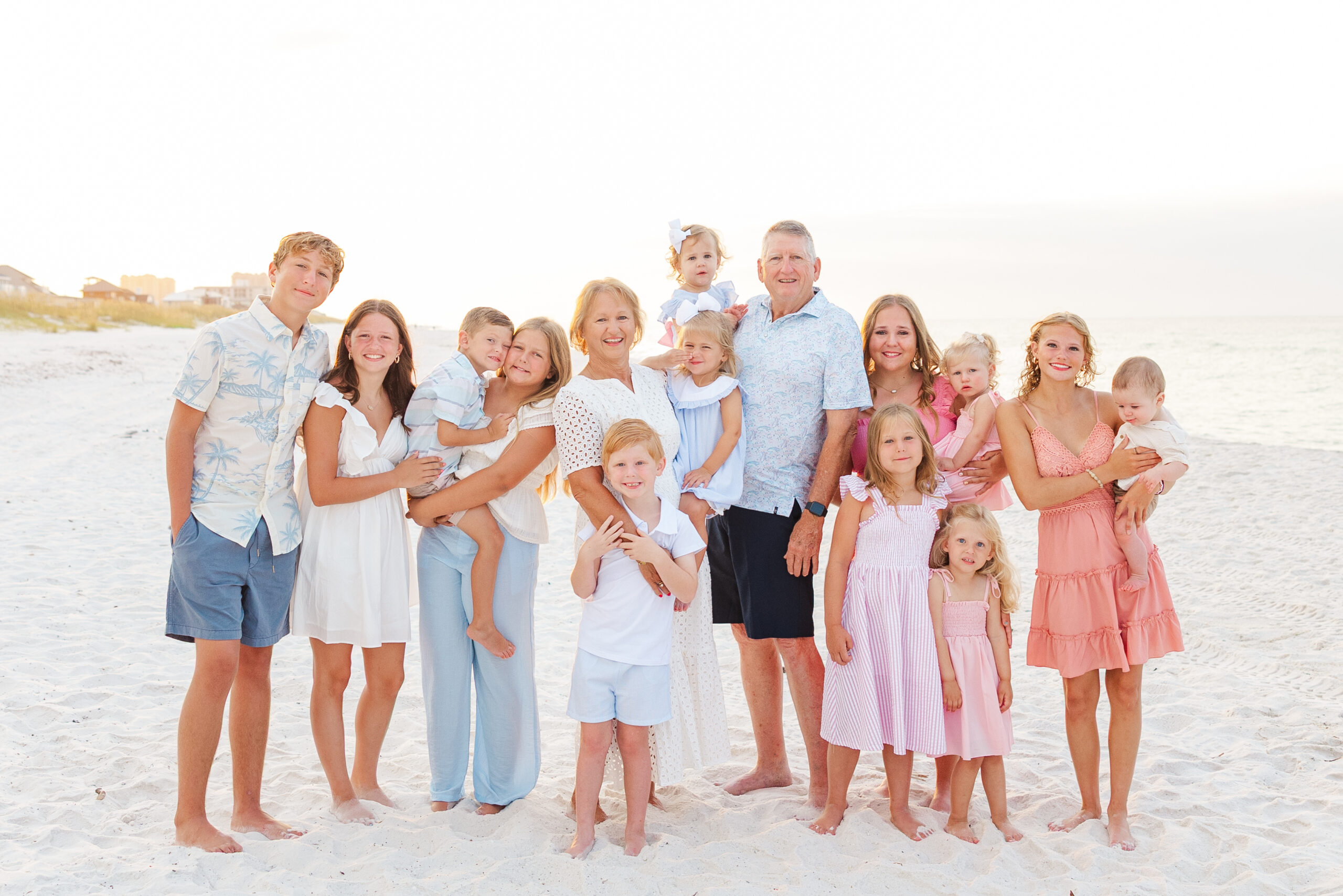 the grandparents and grandchildren on pensacola beach