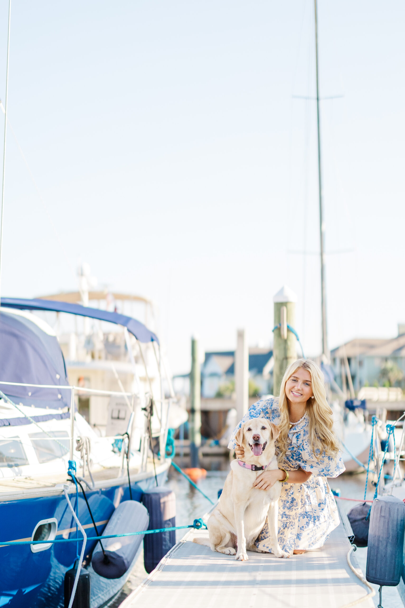 pensacola senior pictures at the marina