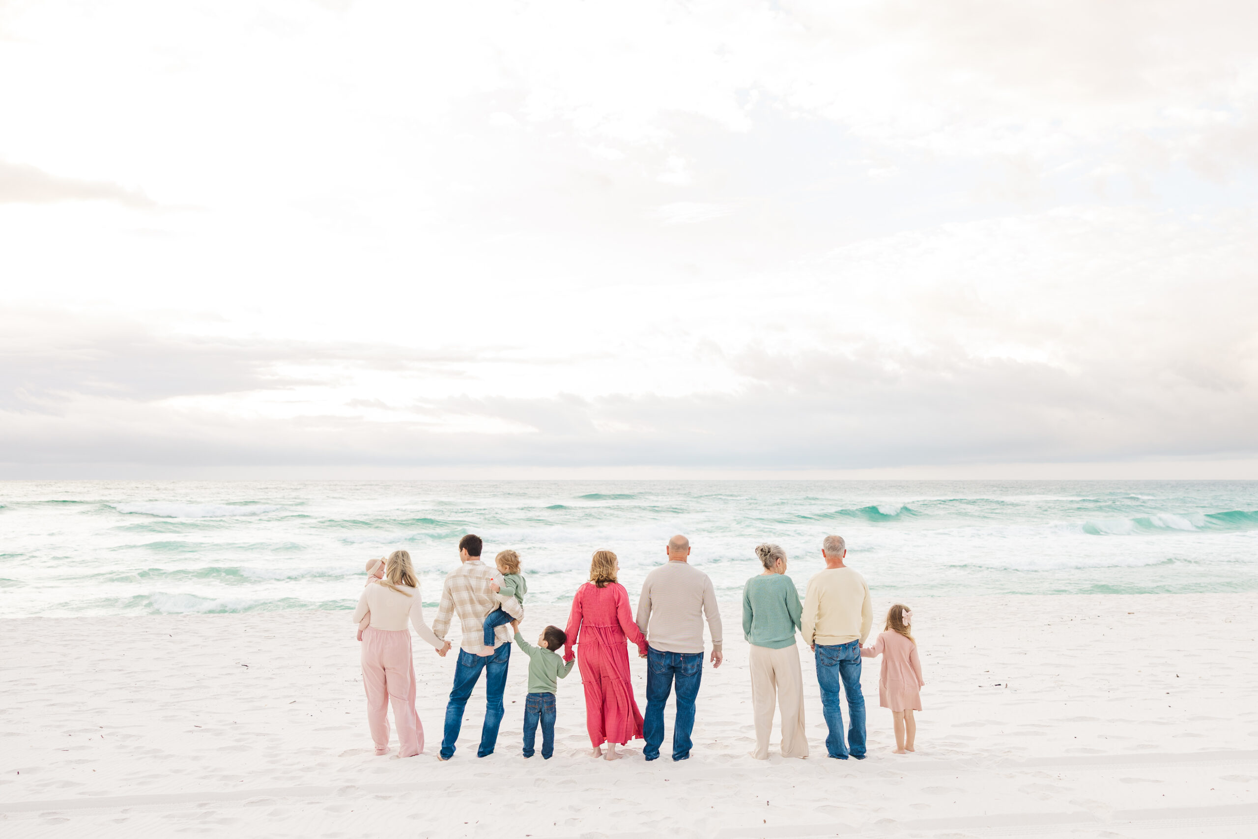 extended family session pensacola beach
