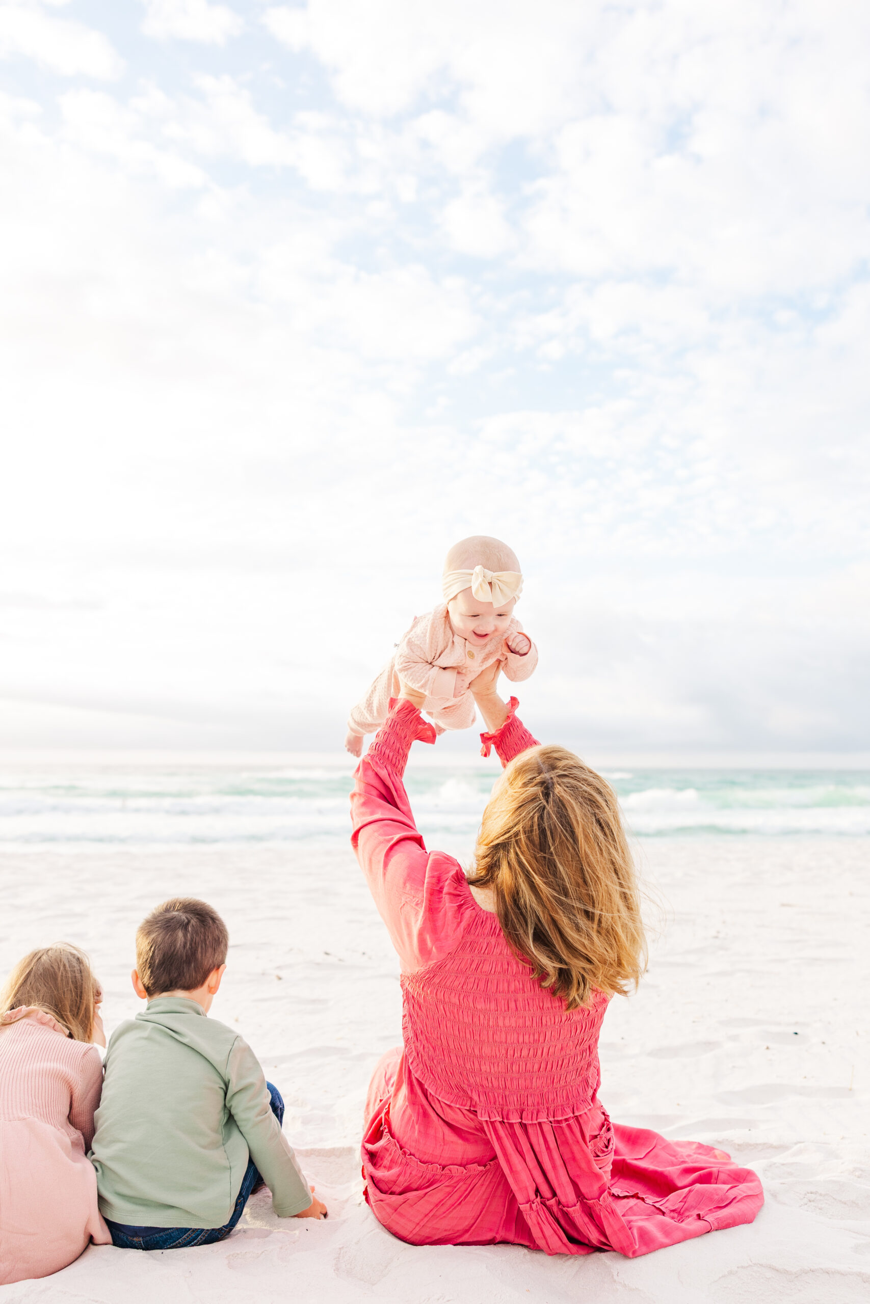 baby and grandma on pensacola beach