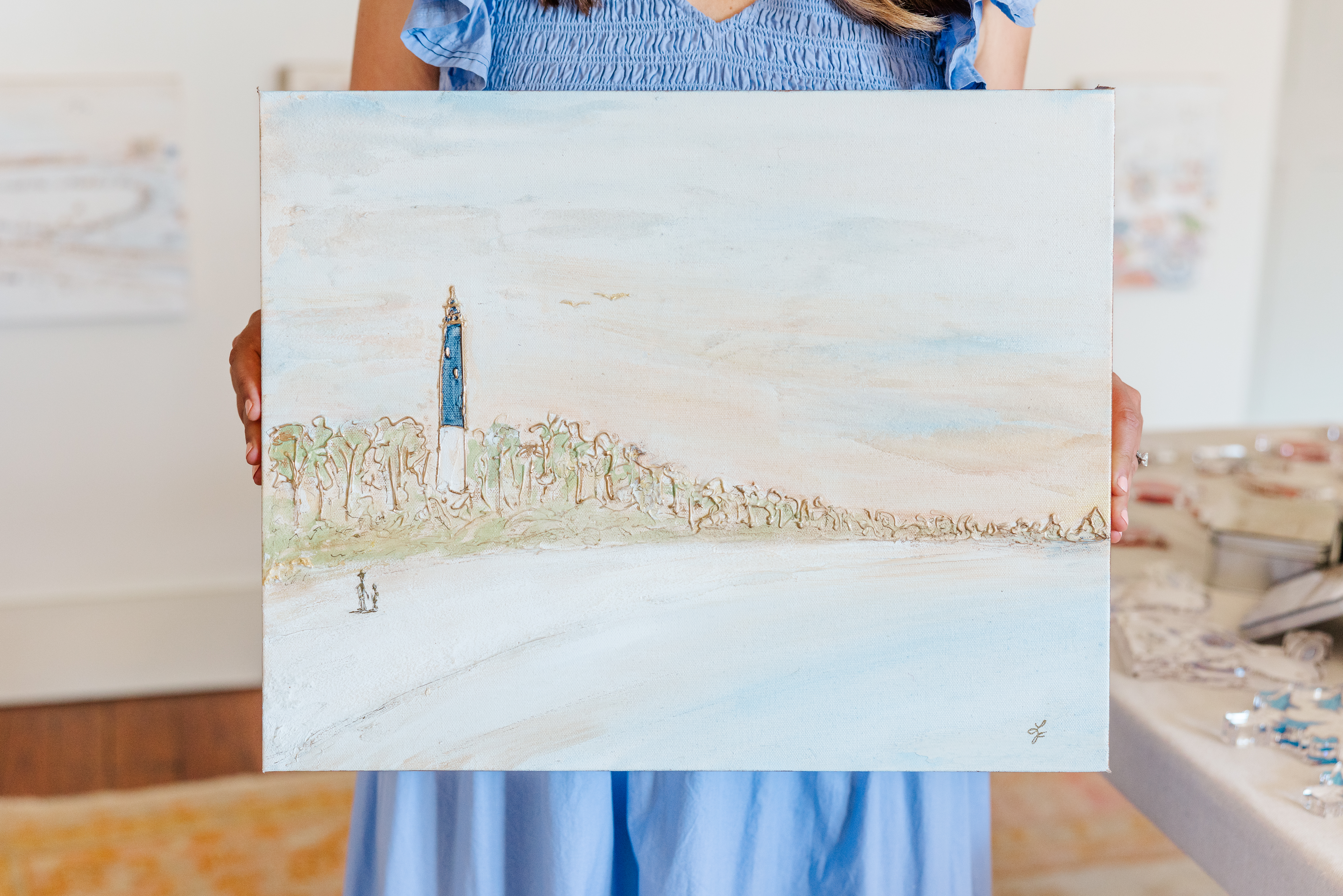 painting of the pensacola light house